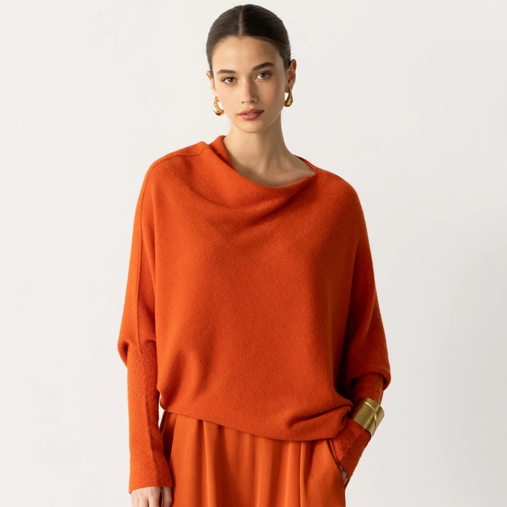 Jaki Elegant Burnt Orange Women's Sweater